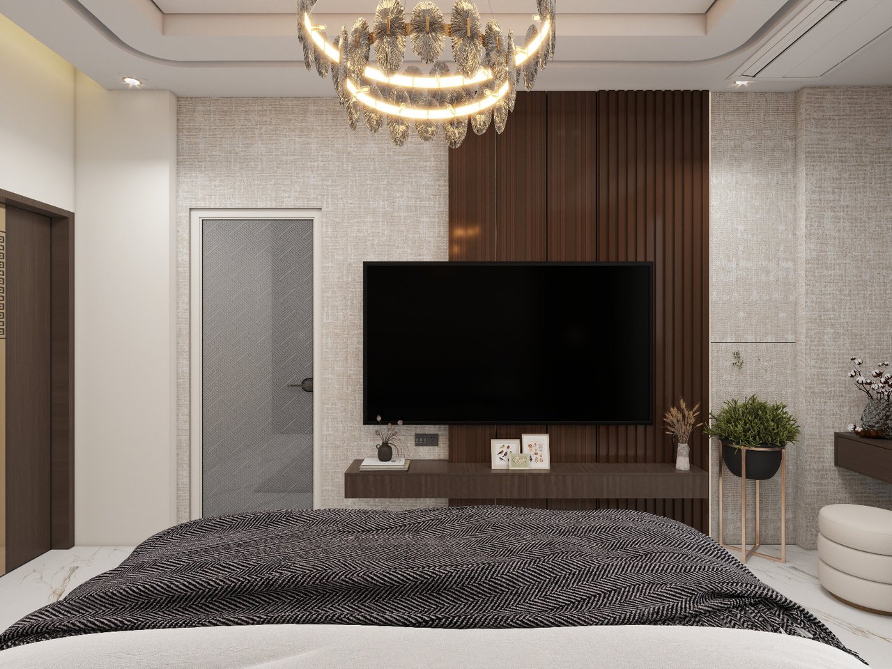 Premium bedroom project render